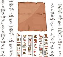 oude Egypte papyrus een deel tekenfilm vector