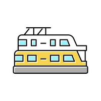 woonboot boot kleur pictogram vectorillustratie vector