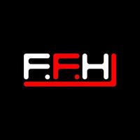 ffh brief logo creatief ontwerp met vector grafisch, ffh gemakkelijk en modern logo.