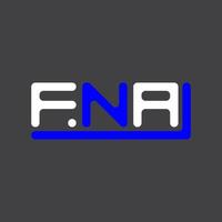 fna brief logo creatief ontwerp met vector grafisch, fna gemakkelijk en modern logo.