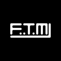 ftm brief logo creatief ontwerp met vector grafisch, ftm gemakkelijk en modern logo.