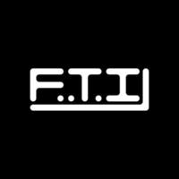 fti brief logo creatief ontwerp met vector grafisch, fti gemakkelijk en modern logo.