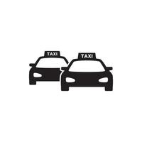 taxi icoon vector logo sjabloon