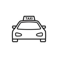 taxi icoon vector logo sjabloon