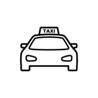 taxi icoon vector logo sjabloon