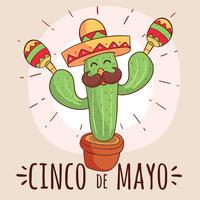 Grappige Cinco De Mayo Vector