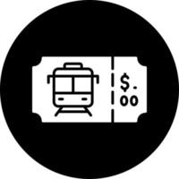 metro ticket vector icoon