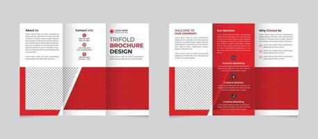 professioneel modern drievoud bedrijf brochure sjabloon ontwerp vrij vector