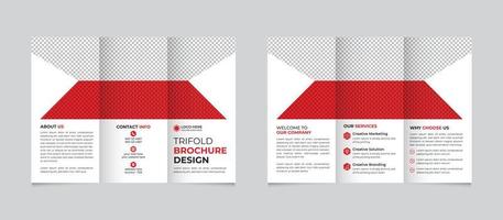 creatief drievoud brochure ontwerp sjabloon voor uw bedrijf, zakelijk, bedrijf, reclame, marketing, agentschap vrij vector