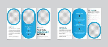 zakelijke bedrijf drievoud brochure ontwerp sjabloon vrij vector