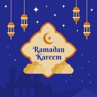 vrij vector illustratie Ramadan kareem