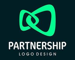 symbool van samenwerking vennootschap bedrijf logo ontwerp. vector