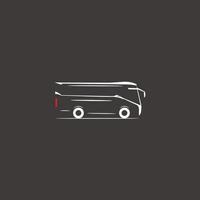 bus, reizen bus minimalistische logo ontwerp vector illustratie