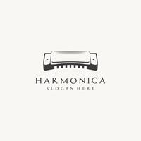 mondharmonica wind instrument icoon logo vecto vector