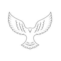 vrede duif symbool illustratie ontwerp vector