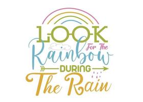 regenboog t-shirt ontwerp vector