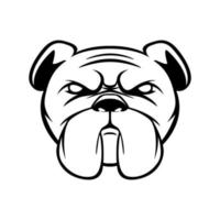 bulldog hoofd symbool illustratie ontwerp vector