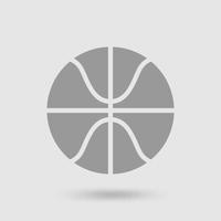 basketbal bal pictogram. sport bal teken en symbool. vector. vector