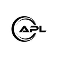 apl brief logo ontwerp in illustratie. vector logo, schoonschrift ontwerpen voor logo, poster, uitnodiging, enz.