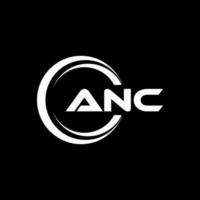 anc brief logo ontwerp in illustratie. vector logo, schoonschrift ontwerpen voor logo, poster, uitnodiging, enz.