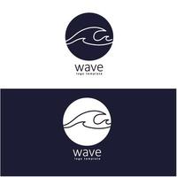 Golf strand vector illustratie ontwerp logo