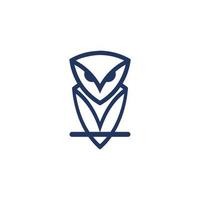 uil logo wijs vogel symbool Woud zone uil symbool een ontwerp, grafisch, minimalistisch.logo vector