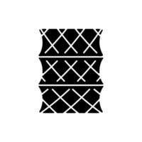 fish trap zwart glyph pictogram vector