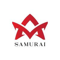 samurai logo merk, symbool, ontwerp, grafisch, minimalistisch.logo vector