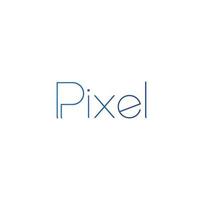 pixel logo merk, symbool, ontwerp, grafisch, minimalistisch.logo vector