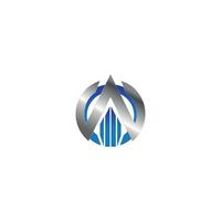 een metaal symbool logo logo concept, branding, creatief gemakkelijk icoon vector