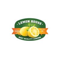 vers citroenen fruit logo sjabloon ontwerp vector