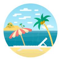 Strandvakantie vakantie vector