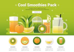 Vector verse gezonde smoothies