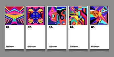 vector kleurrijk abstract geometrisch patroonontwerp als achtergrond voor bannermalplaatje