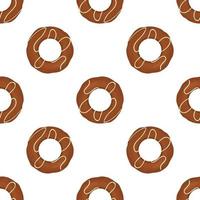 patroon eigengemaakt koekje verschillend smaak in gebakje biscuit vector