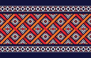 etnisch bohopatroon met geometrisch in heldere kleuren. ontwerp voor tapijt, behang, kleding, verpakking, batik, stof, vector illustratie borduurstijl in etnische thema's.