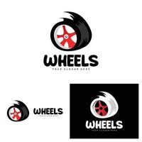 band wiel logo, automotive onderdelen vector, onderhoud werkplaats ontwerp, garage, auto, voertuig, modern gemakkelijk wiel icoon vector