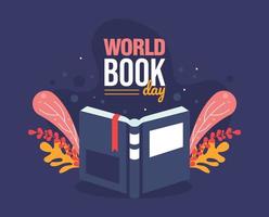 wereld boek dag - backgorund illustarion vector