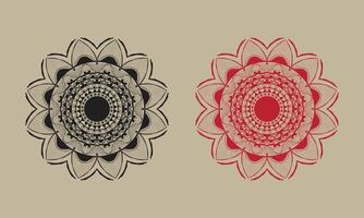 luxe Indisch mandala kunst ontwerp vector