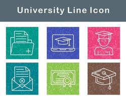 Universiteit vector icoon reeks