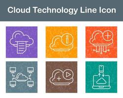 wolk technologie vector icoon reeks