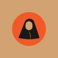 hijab vrouw moslim vector