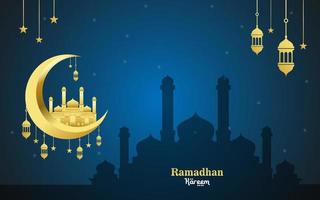vector mooi Ramadan kareem Islamitisch achtergrond