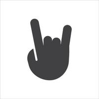 hand- symbool. hand- gebaar icoon. hand- meetkundig stijl icoon. hand- teken taal icoon. vector illustratie