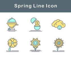 voorjaar vector icoon reeks