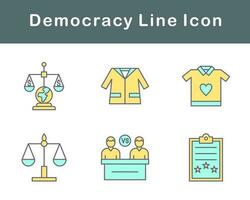 democratie vector icoon reeks