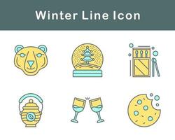 winter vector icoon reeks