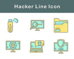 hacker vector icoon reeks