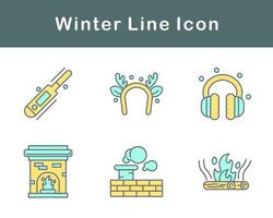 winter vector icoon reeks