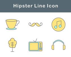 hipster vector icoon reeks